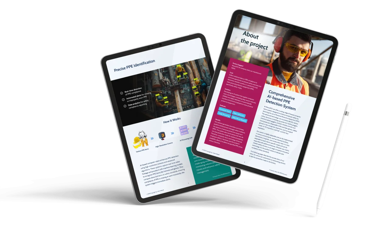 Computer Vision For PPE Detection mockup 4